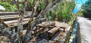 Create a picknick area in our organic garden